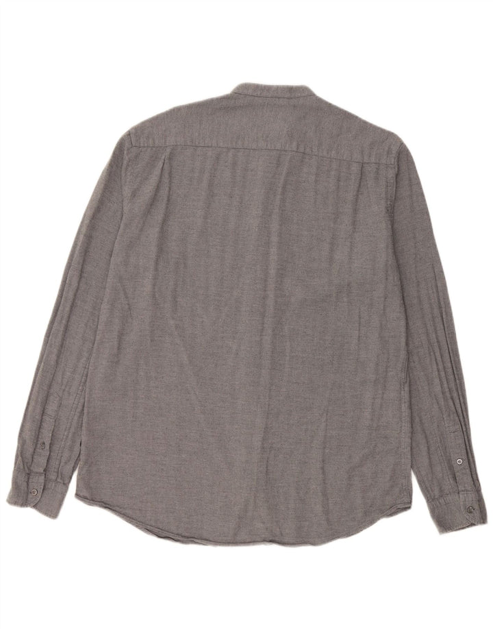 Koszula męska Massimo Dutti, duża, szara, w jodełkę