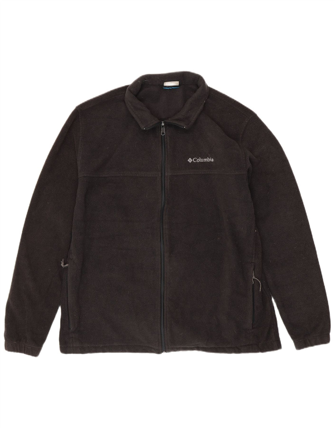 Męska kurtka polarowa COLUMBIA UK 42 XL, czarna, poliestrowa