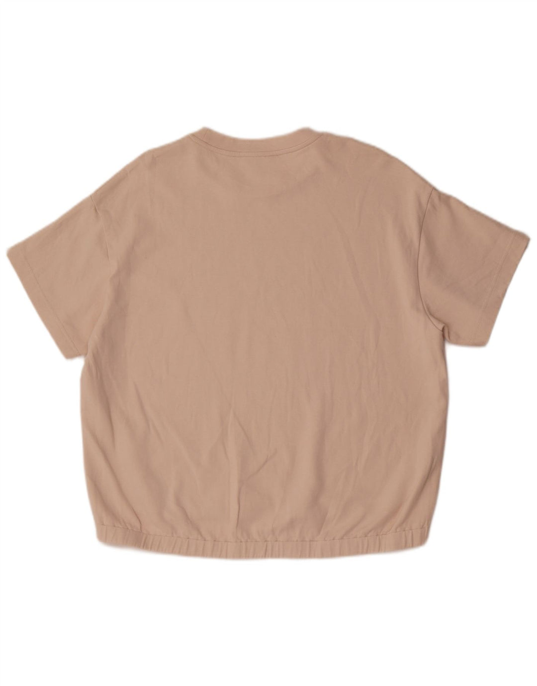 T-shirt damski Massimo Dutti Top UK 16, duży, beżowy, bawełniany
