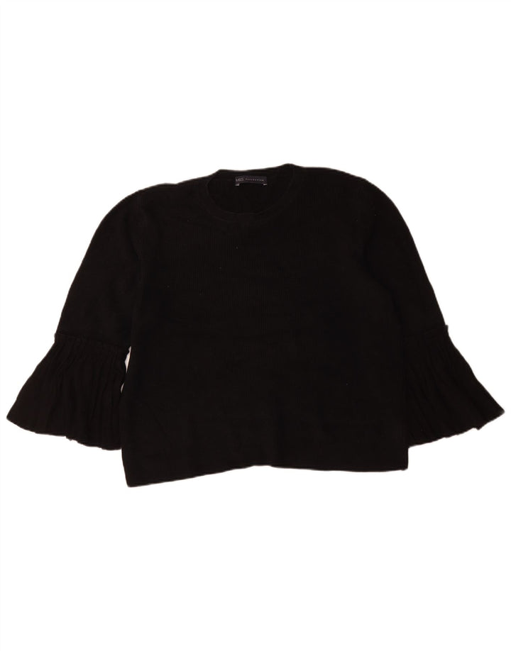 Marks & Spencer Damski sweter z okrągłym dekoltem, UK 14, duży, czarny