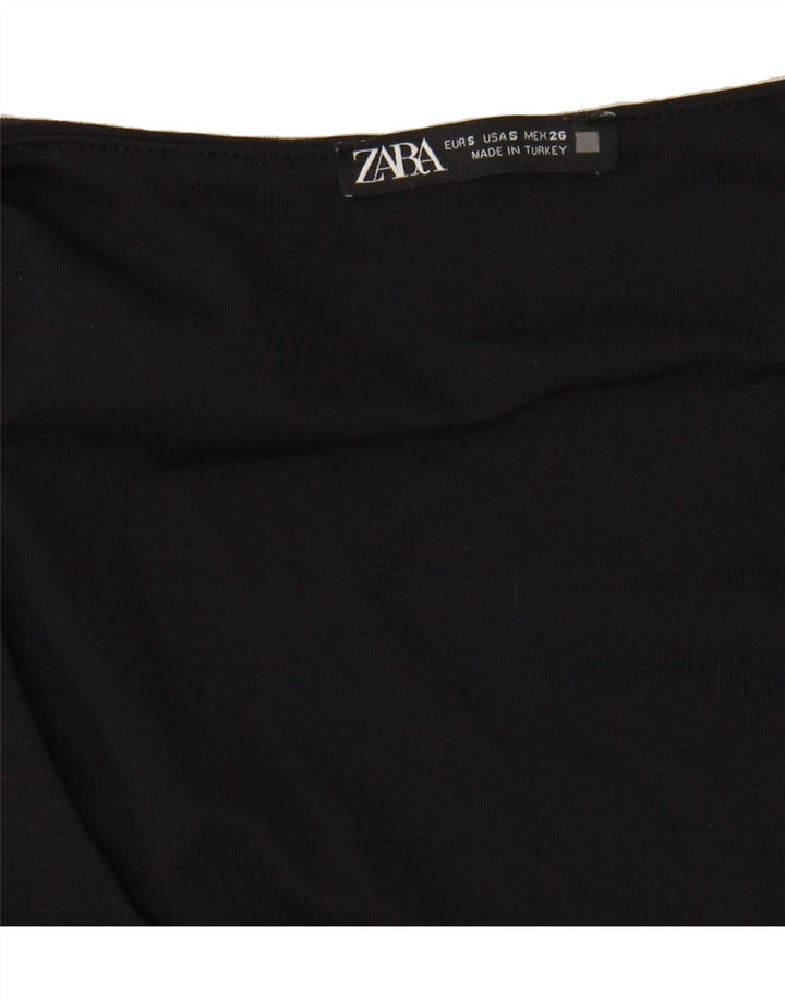 ZARA Womens Vest Top UK 8 Small Black Vintage Zara and Second-Hand Zara from Messina Hembry 
