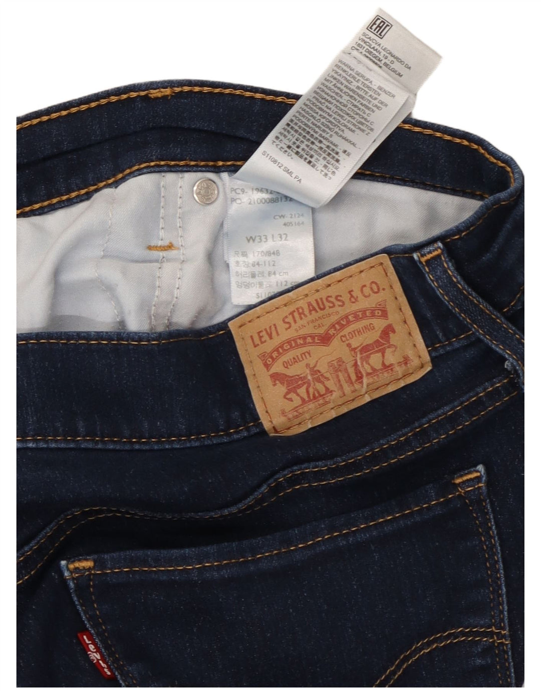 Damskie dżinsy Levi's 315 Shaping Bootcut W33 L32 Granatowa bawełna