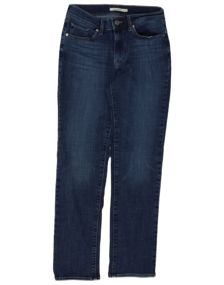Damskie proste dżinsy LEVI'S o klasycznym kroju W27 L28 Niebieska bawełna