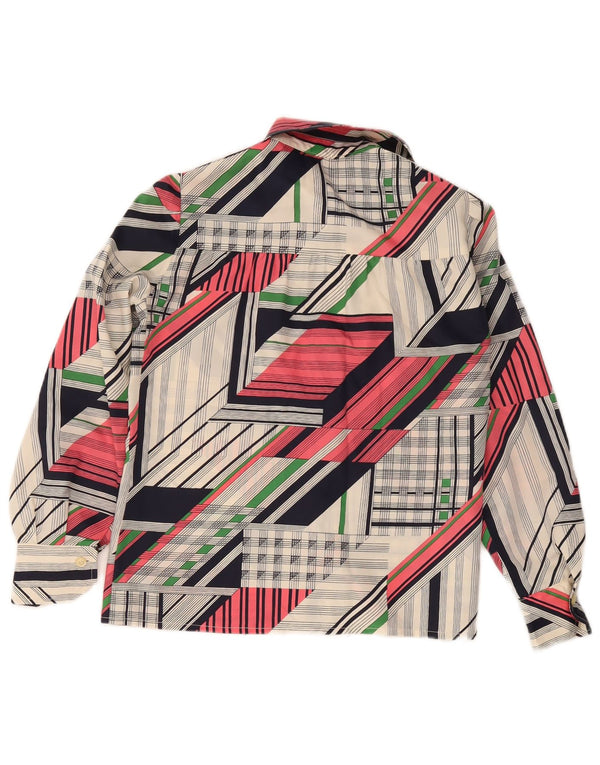 Koszula damska Vintage UK 12 Średni wielobarwny patchwork