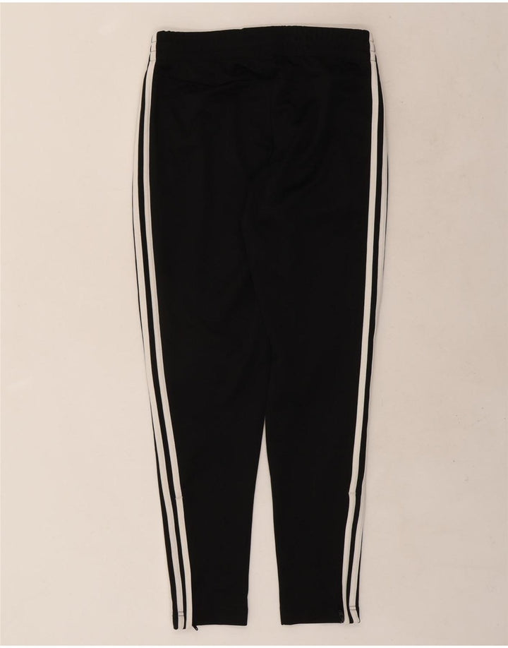 Damskie spodnie dresowe ADIDAS UK 8/10, małe, czarne, poliestrowe