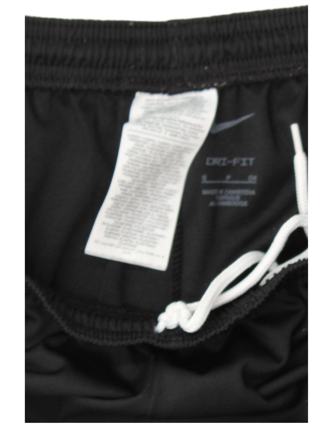 Męskie spodnie dresowe NIKE Dri Fit, małe, czarne, poliestrowe