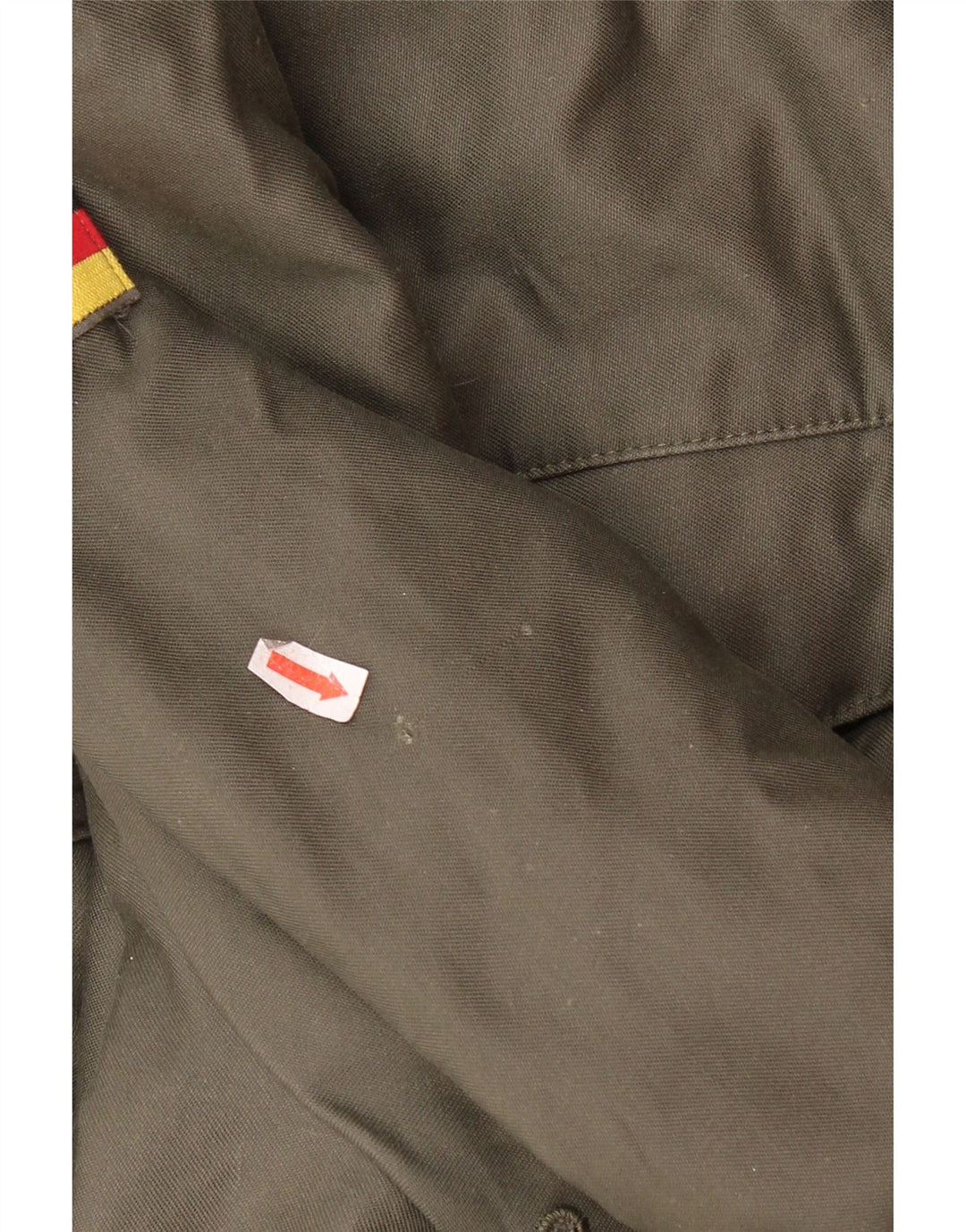 Vintage męska kurtka wojskowa z kapturem i kapturem UK 38 Medium Khaki