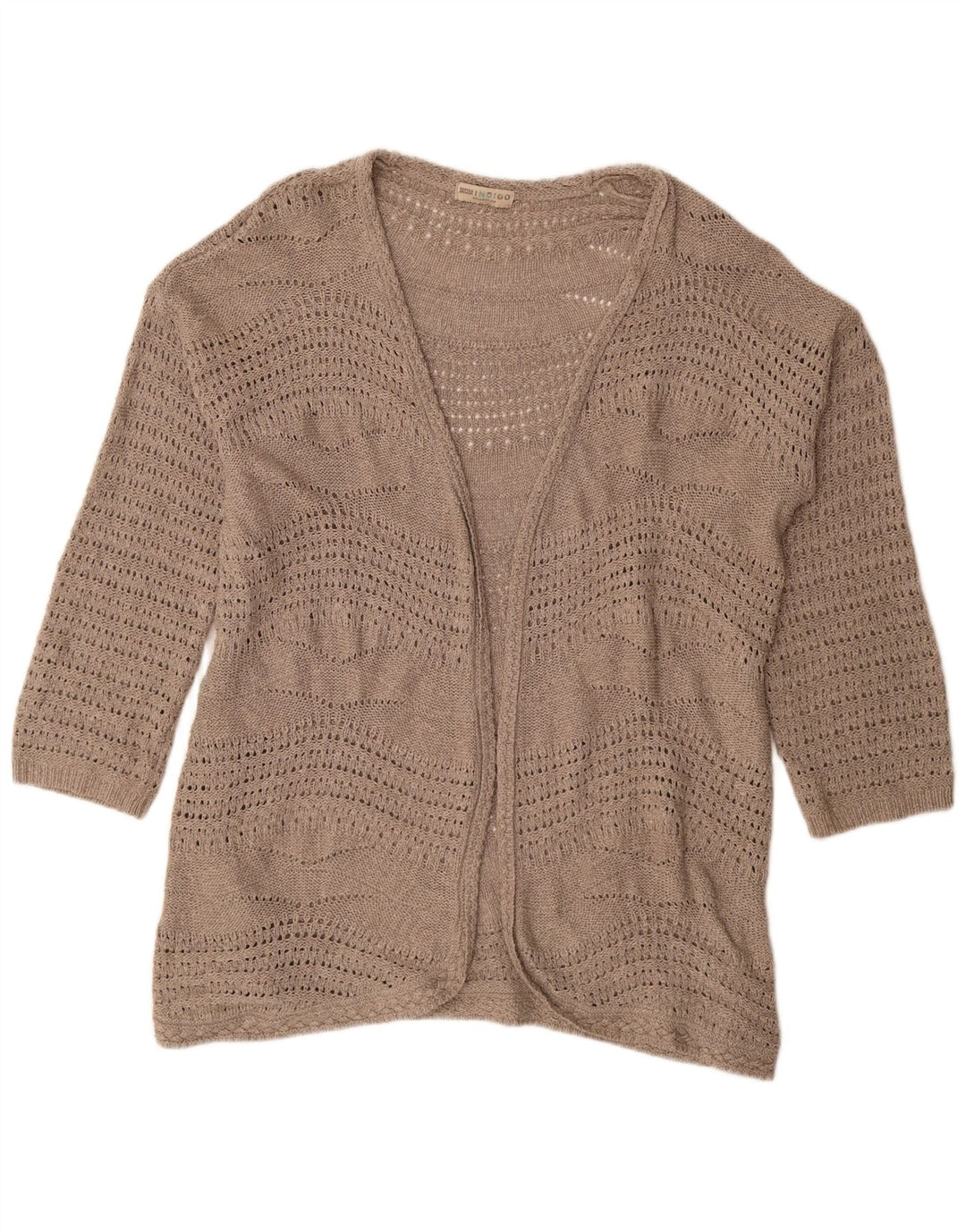 Marks & Spencer Damski sweter rozpinany UK 20 2XL Beżowy poliester