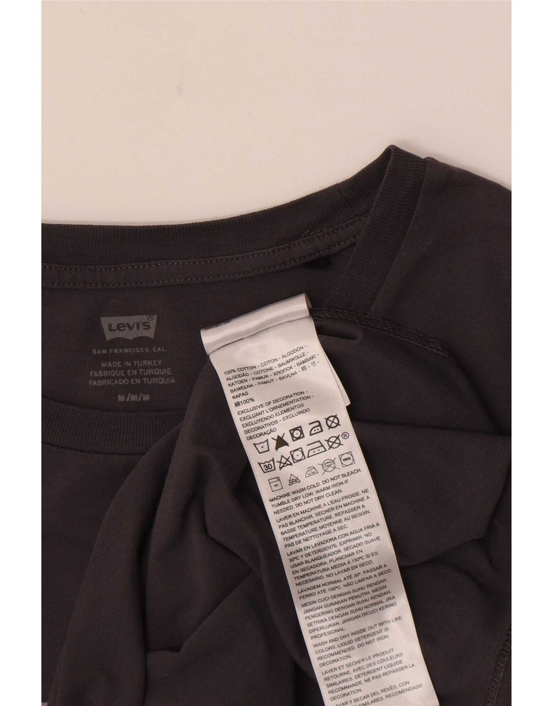 Damska koszulka z grafiką Levi's Top UK 12, średnia szara bawełna