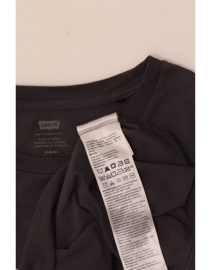 Damska koszulka z grafiką Levi's Top UK 12, średnia szara bawełna