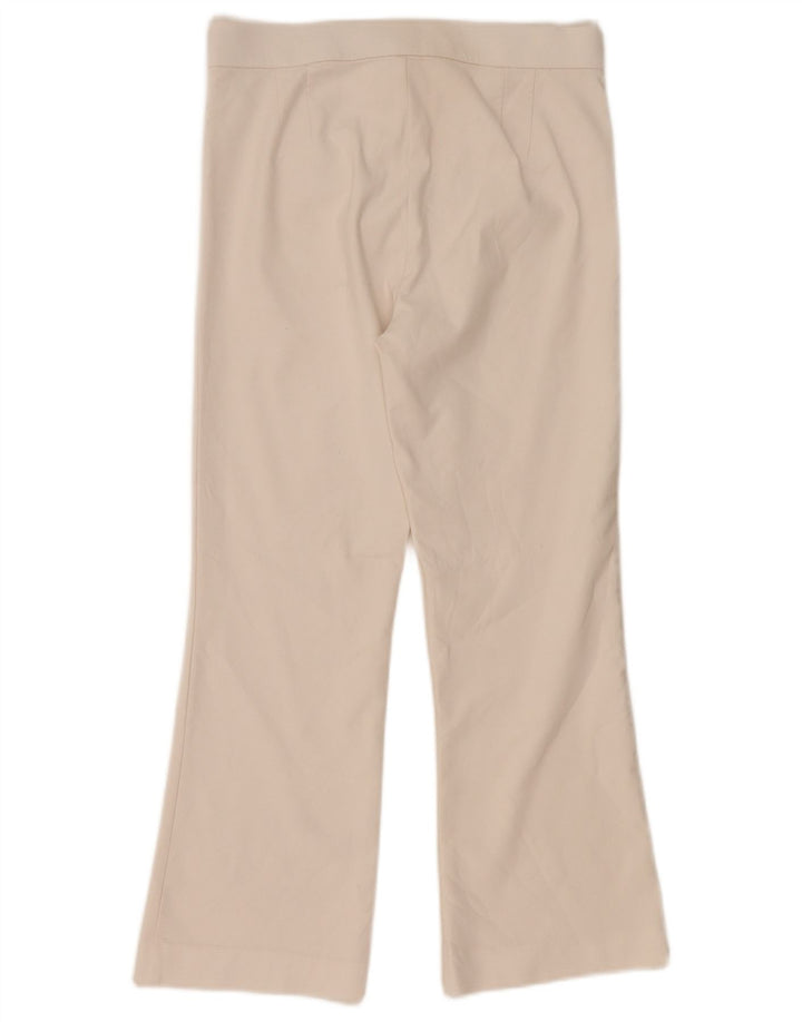 Krótkie spodnie damskie Zara Bootcut, średnie W29 L25, biała bawełna