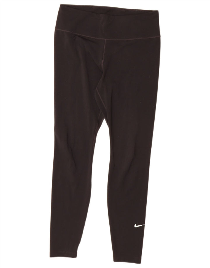 Damskie legginsy Nike Dri Fit UK 12, średnie czarne