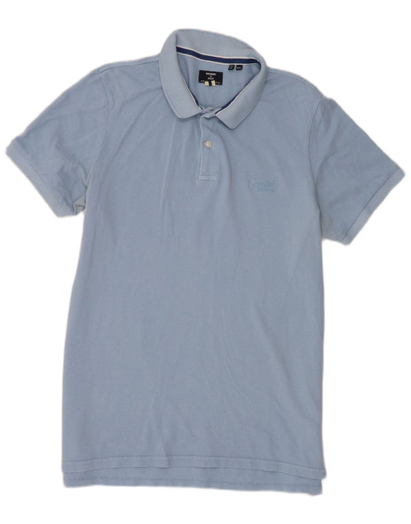 Męska koszulka polo Superdry 2XL, niebieska, bawełniana
