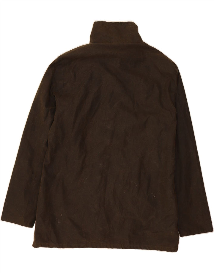 RYDALE Womens Waxed Cotton Jacket UK 14 Large  Brown Cotton Vintage Rydale and Second-Hand Rydale from Messina Hembry 