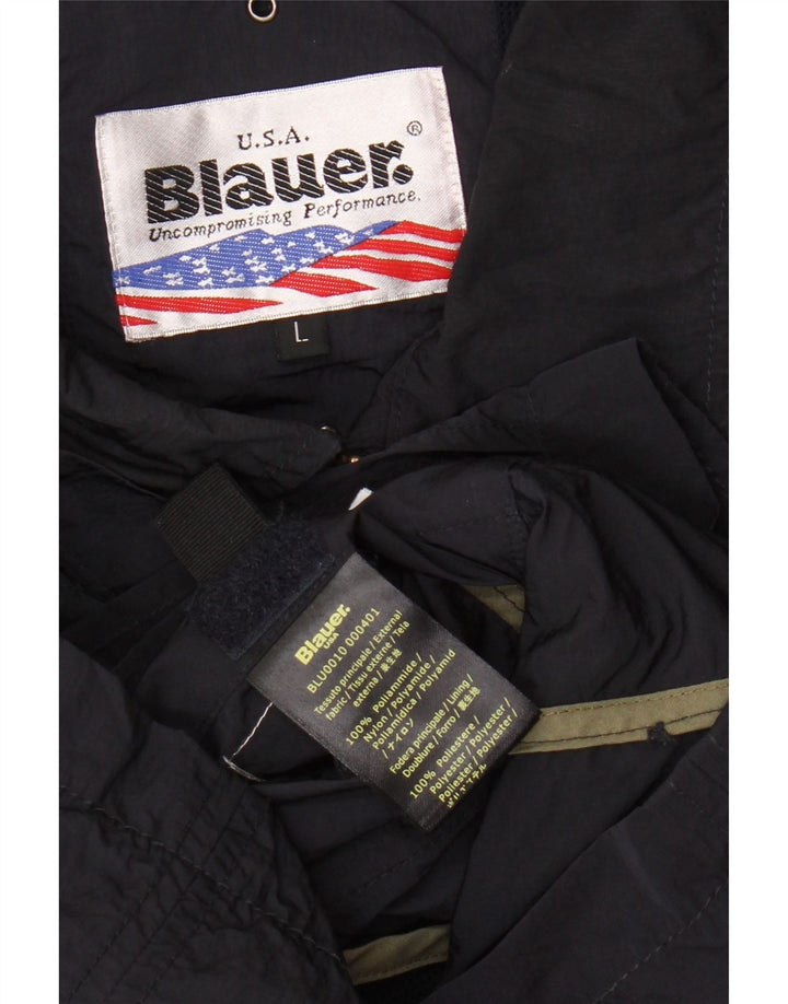 Kurtka męska Blauer UK 40, duża, granatowa, poliamidowa