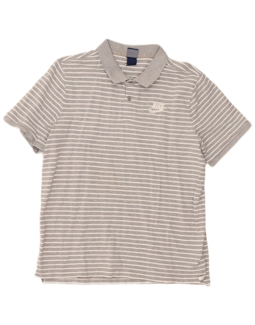 Męska koszulka polo Nike XL, szara, bawełniana w paski