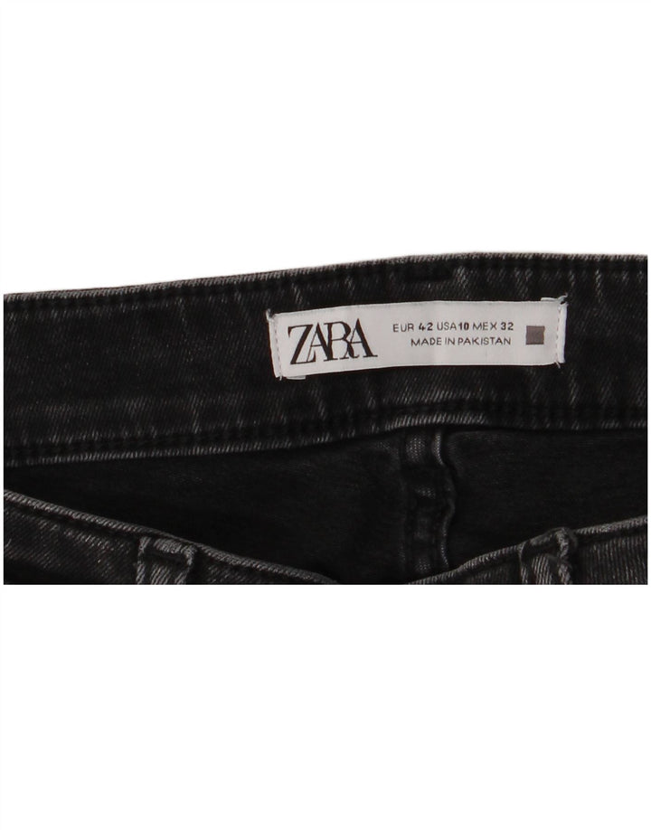 Damskie jeansy slim fit ZARA EU 42 Large W32 L27 czarne