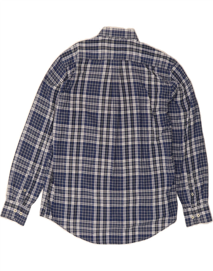 PIERRE CARDIN Mens Shirt Size 40 Medium Blue Check Cotton Vintage Pierre Cardin and Second-Hand Pierre Cardin from Messina Hembry 