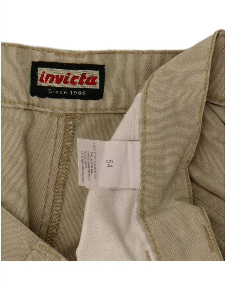 Męskie spodenki cargo Invicta IT 54 2XL W36 beżowa bawełna