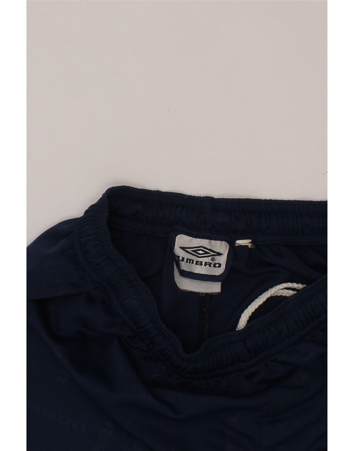 UMBRO Chłopięce spodenki sportowe z grafiką 13-14 lat Granatowy poliester