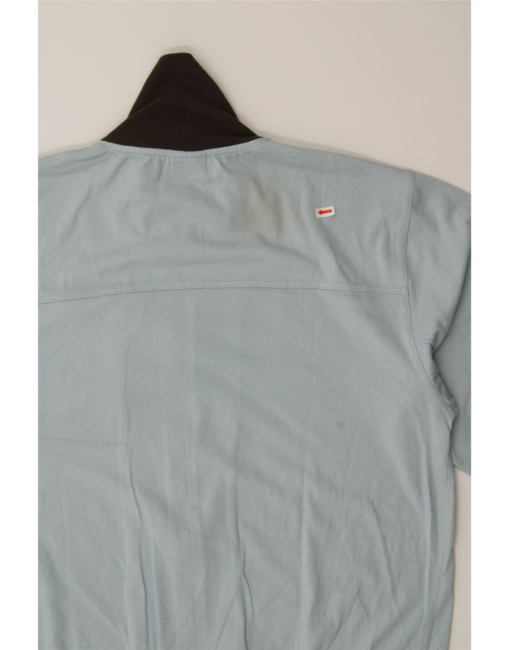 NIKE Mens Dri Fit Short Sleeve Tracksuit Top Jacket Large Blue Cotton Vintage Nike and Second-Hand Nike from Messina Hembry 