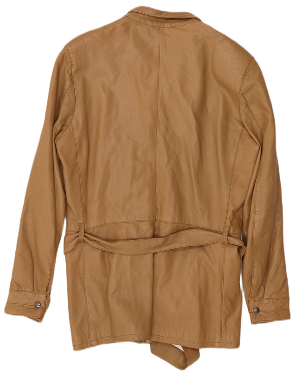 Damska kurtka skórzana VINTAGE IT 46 duża brązowa