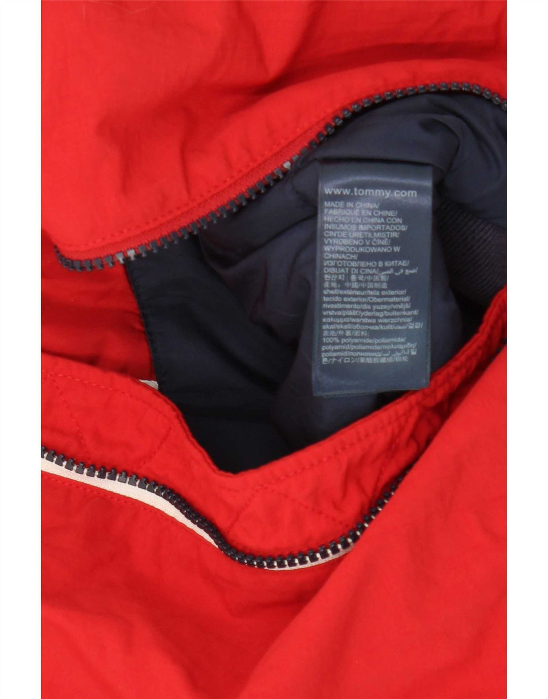 Męska kurtka bomberka Tommy Hilfiger UK 36 Small Red Poliamid
