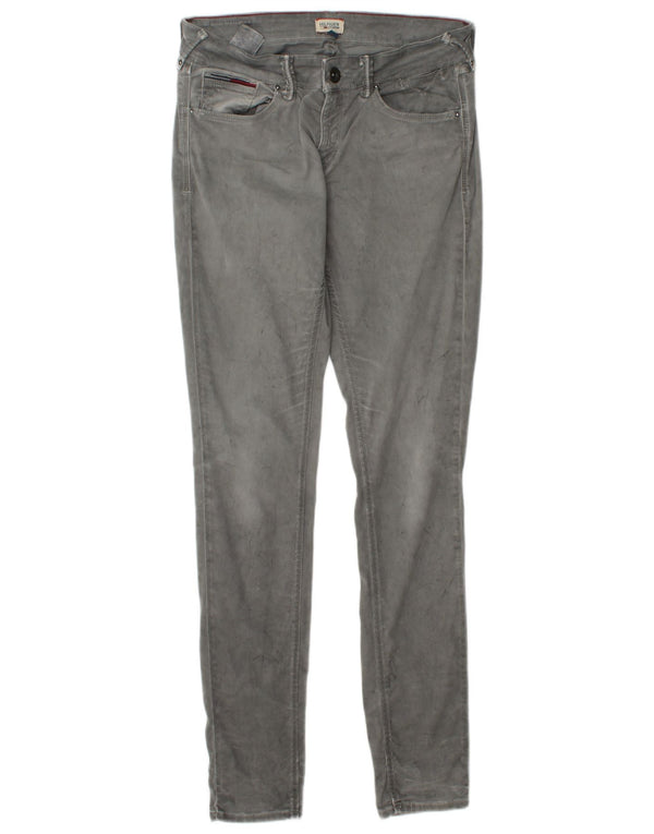 Damskie jeansy skinny TOMMY HILFIGER W31 L34 Szara bawełna