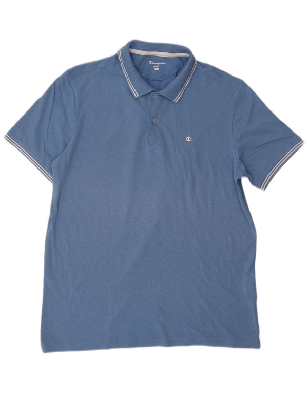 Męska koszulka polo Champion Easy Fit XL, niebieska, bawełniana