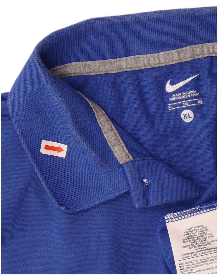 Męska koszulka polo NIKE XL, niebieska, bawełniana