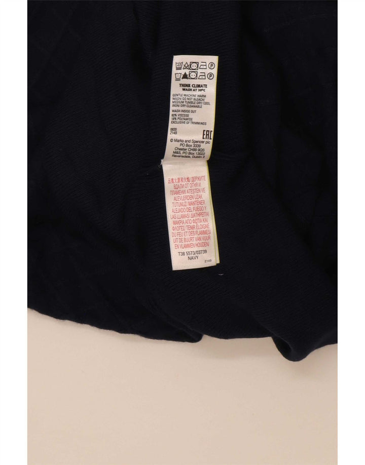 Sweter damski Marks & Spencer z okrągłym dekoltem, UK 12, średni granatowy