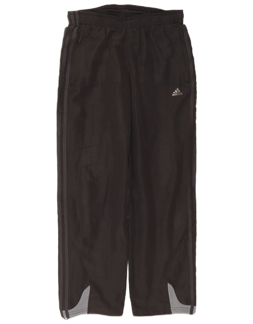 Męskie spodnie dresowe Adidas Climacool, małe, czarne, z blokami kolorów, z poliestru