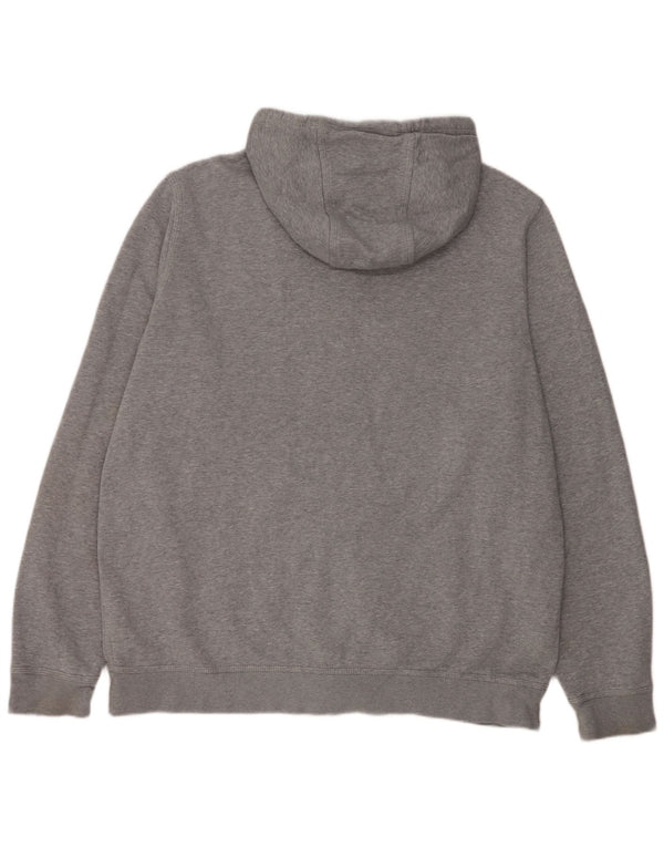 Męski sweter z kapturem i zamkiem Nike, 2XL, szara bawełna