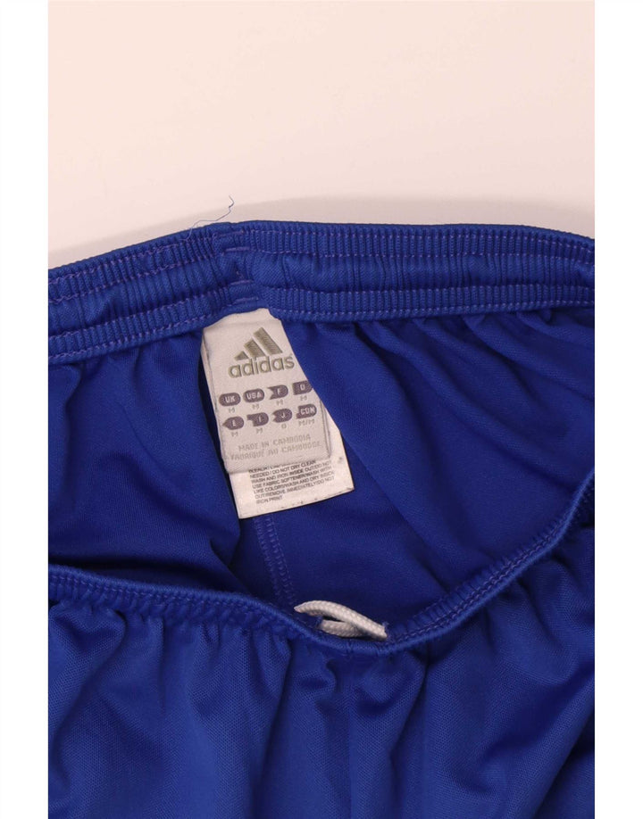 Męskie spodenki sportowe Adidas Climalite Graphic, średnioniebieskie, poliestrowe