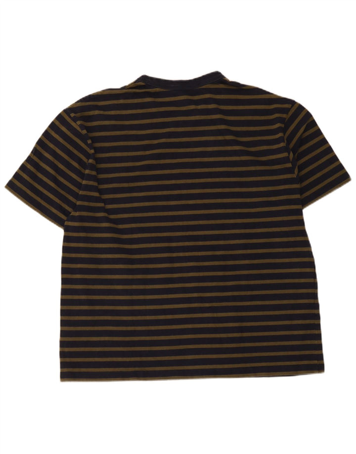 Cos Męski T-shirt o regularnym kroju, duży, bawełniany w granatowe paski