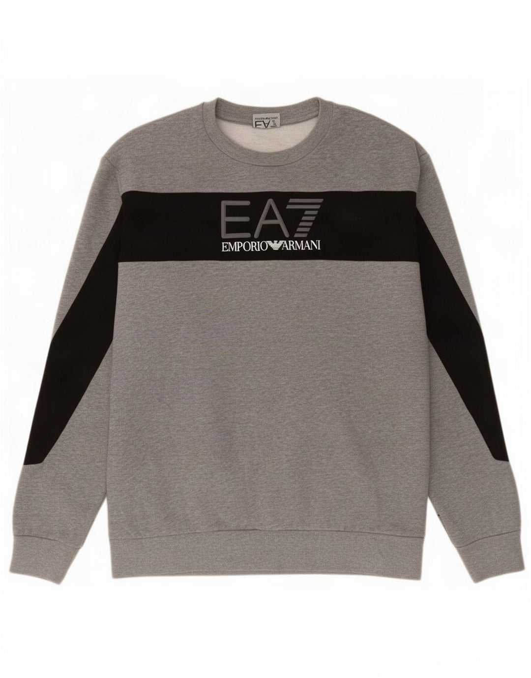 Męska bluza z grafiką Emporio Armani w kolorze średnioszarym