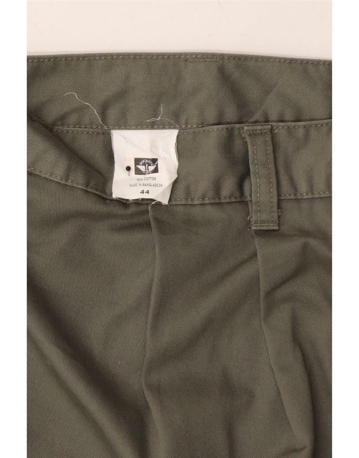 DOCKERS Mens Khakis Pegged Chino Shorts W44 2XL Grey Cotton Vintage Dockers and Second-Hand Dockers from Messina Hembry 