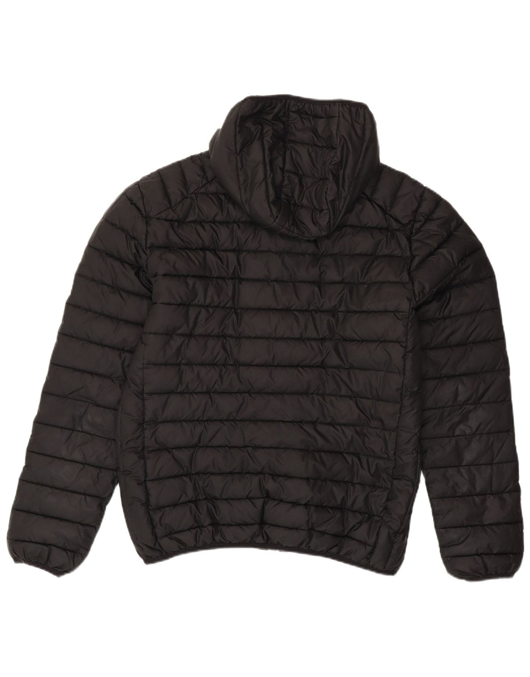 Męska ocieplana kurtka z kapturem ELLESSE UK 40, duża, czarna, poliestrowa