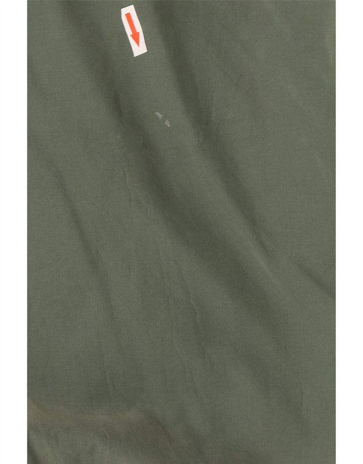 Męska kurtka bomberka Vintage UK 40, duża, zielona, z blokami kolorów