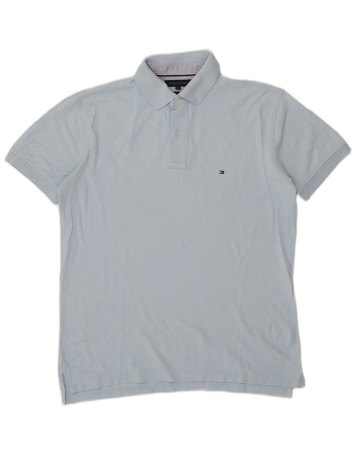 Męska koszulka polo Tommy Hilfiger, duża niebieska