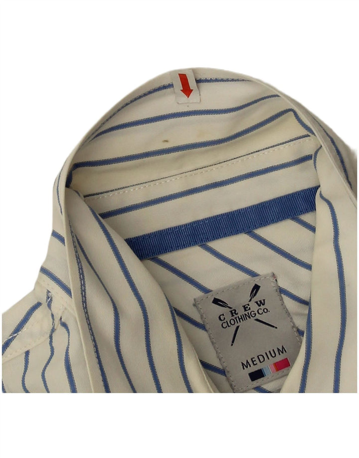 Crew Clothing Męska dopasowana koszula o średnim kroju, bawełniana w białe paski