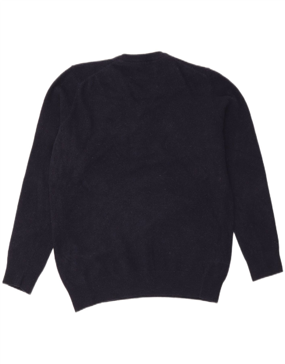 Męski sweter Barbour z dekoltem w kształcie litery V, duży, granatowy, wełniany