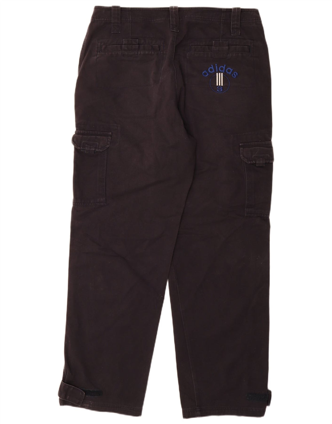 Adidas Męskie Proste Spodnie Cargo Średnie W32 L32 Granatowe Bawełniane