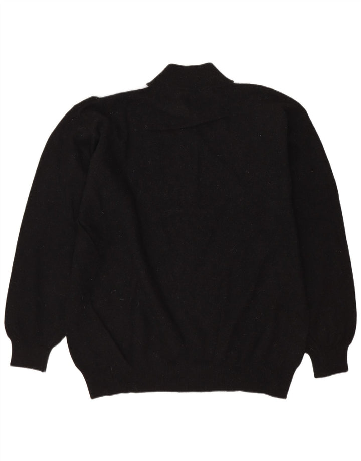 Conbipel Męski sweter Niama z zamkiem błyskawicznym XL, czarny Argyle/diamentowa wełna