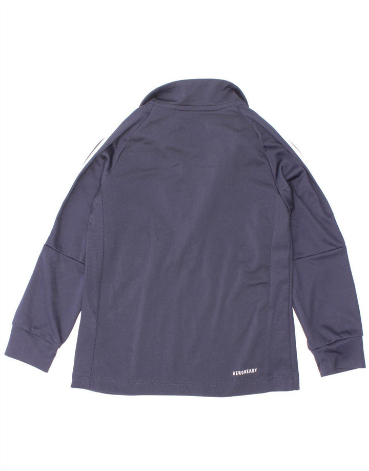 Dres chłopięcy Adidas Aeroready z zamkiem błyskawicznym na szyi, 5-6 lat, granatowy