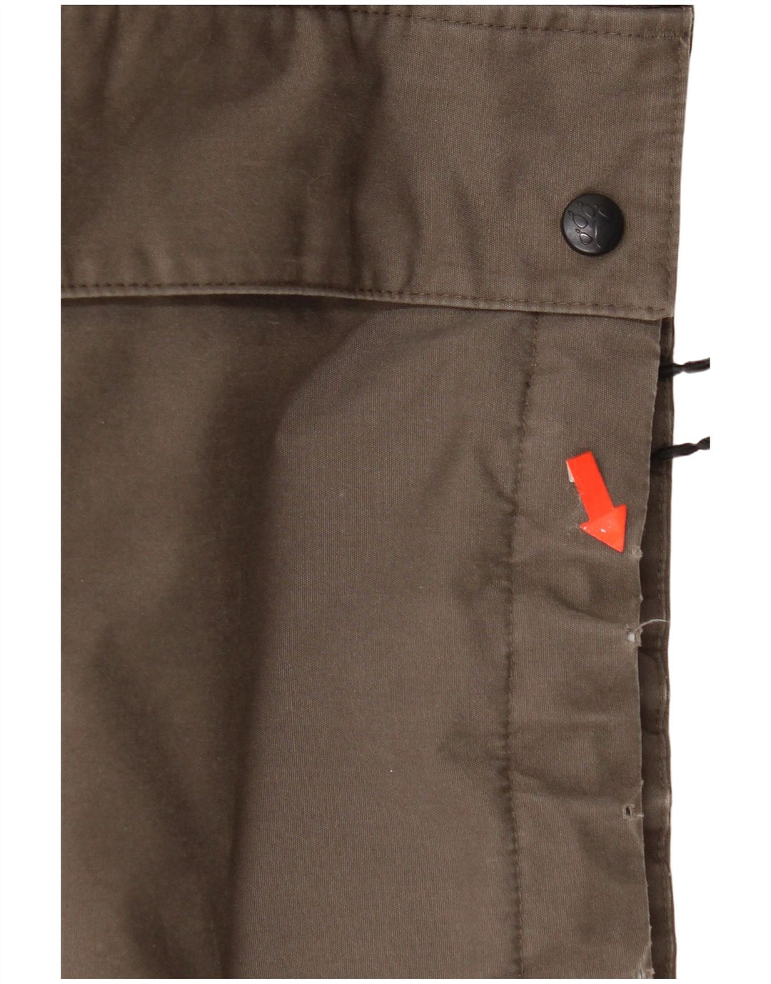 Męska kurtka wiatrówka z kapturem Jack Wolfskin UK 40, duży, brązowy poliester