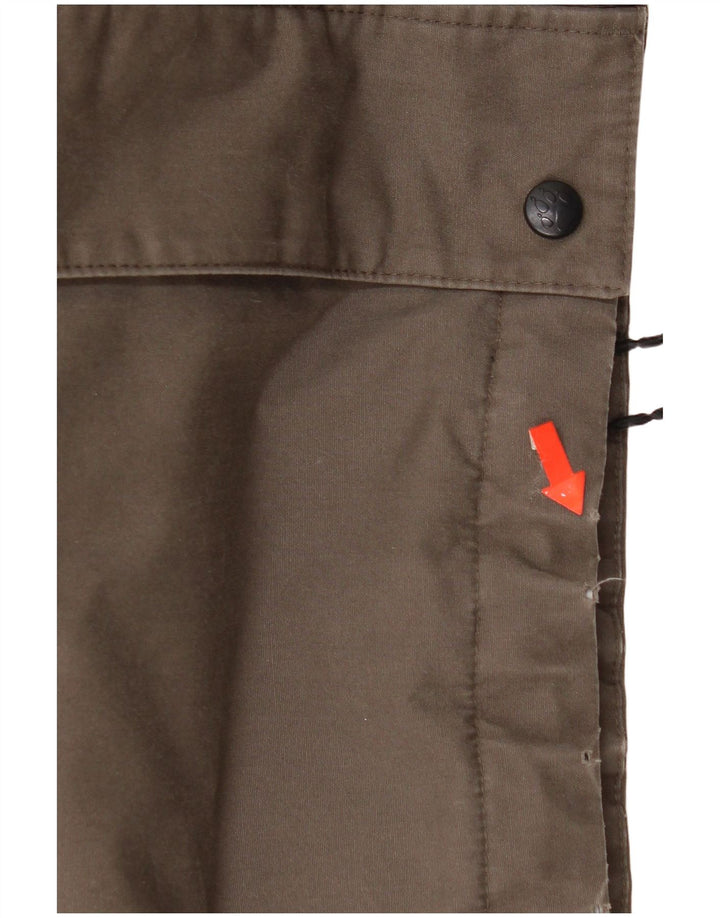 Męska kurtka wiatrówka z kapturem Jack Wolfskin UK 40, duży, brązowy poliester