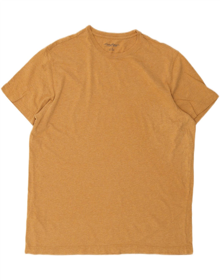 EDDIE BAUER Mens T-Shirt Top XL Yellow Cotton Vintage Eddie Bauer and Second-Hand Eddie Bauer from Messina Hembry 