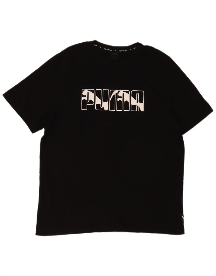 Męski T-shirt z grafiką Puma, XL, czarny