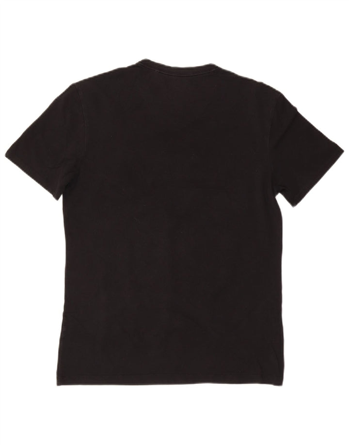 Męski T-shirt Guess z grafiką, średni czarny